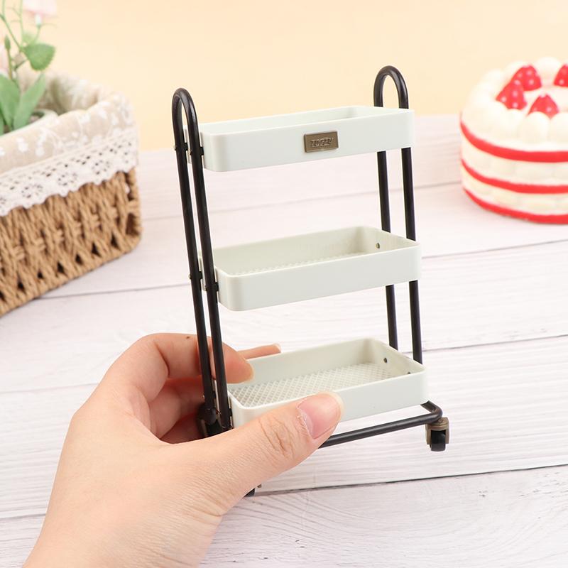 Doll House Home Furnishings Mini Kitchen Rack Movable Electrical Rack