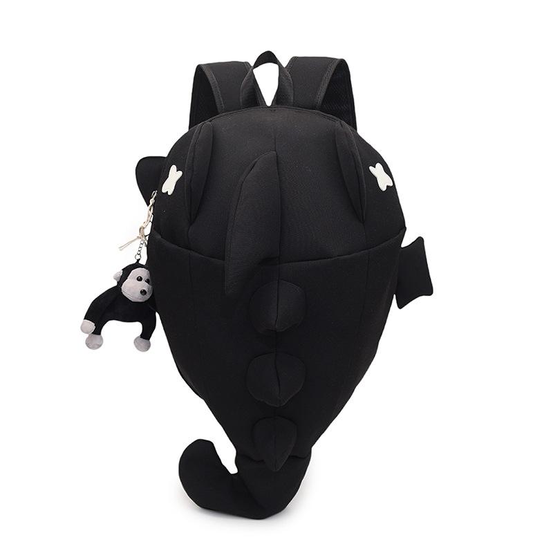 Shark Backpack Niche Design Riding Bag Men and Women Whale Motorcycle Backpack Helmet Bag Travel Computer Bag