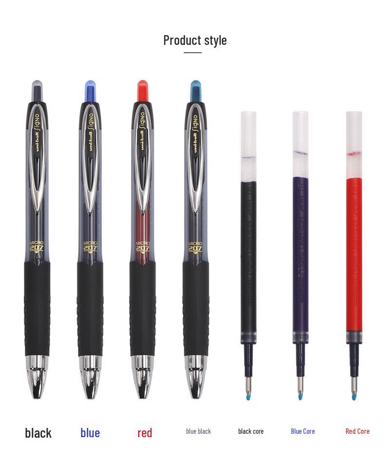 Mitsubishi UMN-207 Quick-Dry Water-Resistant Gel Pen 0.5mm for Exams
