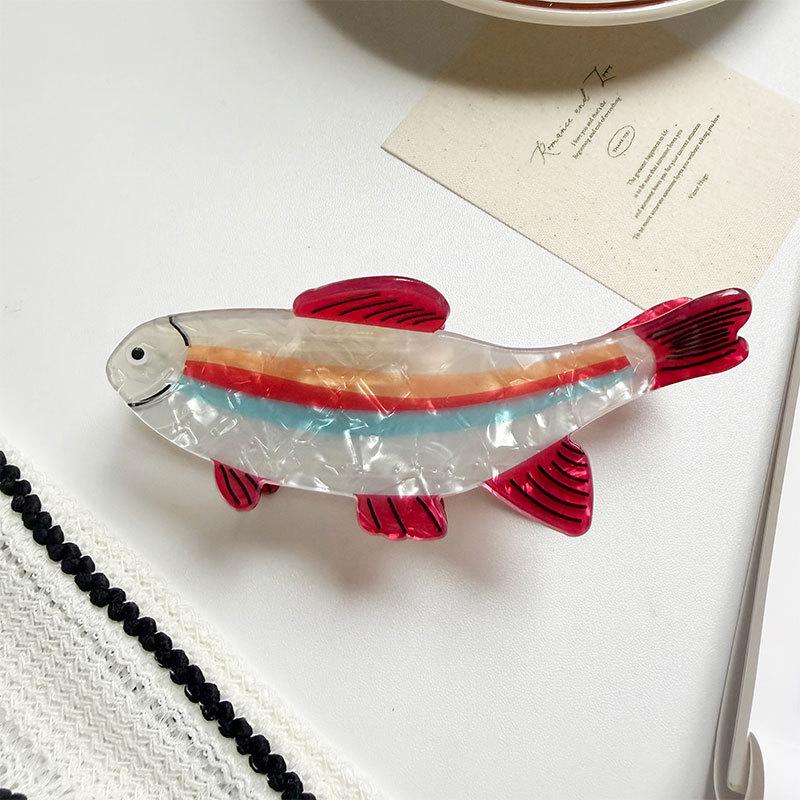 Pinza de Garra para Sardinas de Gama Alta Estilo Coreano: Lindo y Dulce Accesorio Francés para el Cabello para Mujeres