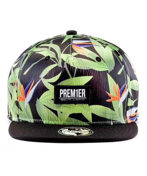 Peulimieopicheu Birds Of Paradise Black Hemp Brim Snapback