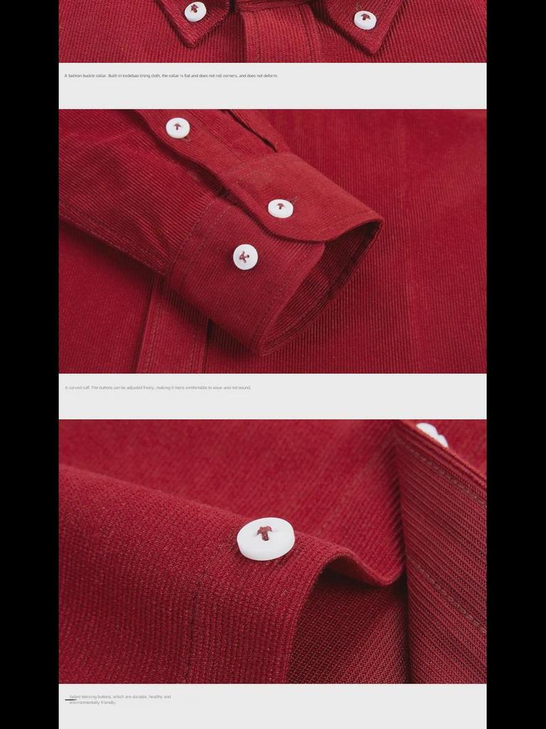 Pánská ležérní košile s dlouhým rukávem v korejském stylu - Podzim & Zima, Velká velikost