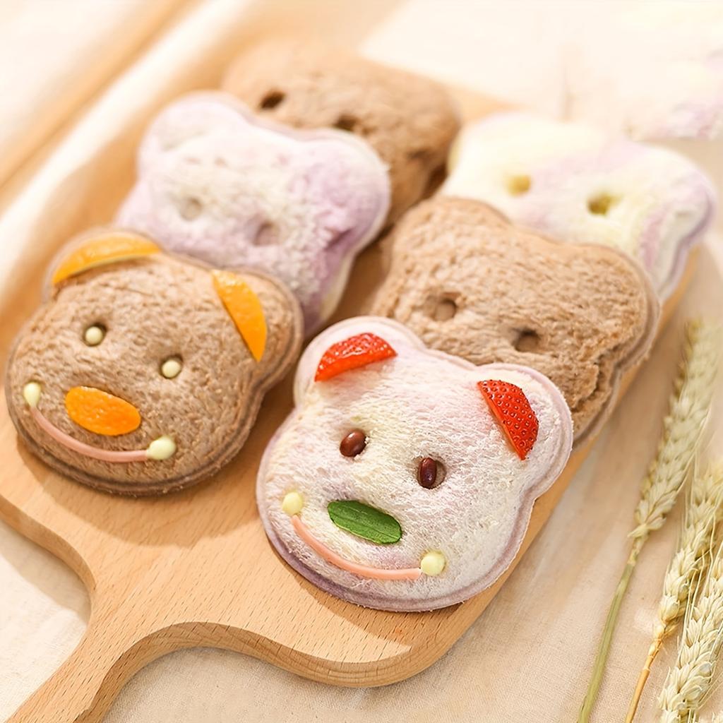 Cartoon Bear Shaped Sandwich Mold, Creative DIY Bread Cutter Tool (1-Pack)