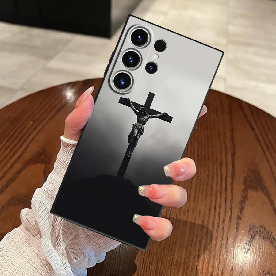 

Чехол для Samsung Galaxy S26 S25 S10 S9 S20 Ultra S21 FE Note 20 8 9 10 S23 S24 Plus Funda Чехол для телефона Дизайн Иисус Сочетание Galaxy S24 Ultra