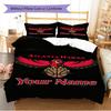 Name Custom Atlanta hawks Logo Pattern Bedding Set Quilt Cover Pillowcase Home Decor Gift (1 * duvet cover + 2 * pillowcase, without core)