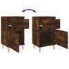Nightstands 2 Pcs Smoked Oak 40 X 35 X 70 Cm