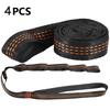 2/4Pcs Hammock Straps Special Reinforced Polyester Straps For Outdoor Camping Black Hammock Straps High Load-bearing Rope Strap