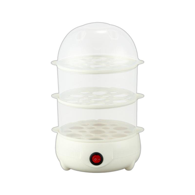Stainless Steel Double-Layer Egg Steamer: Automatic Mini Breakfast Cooker