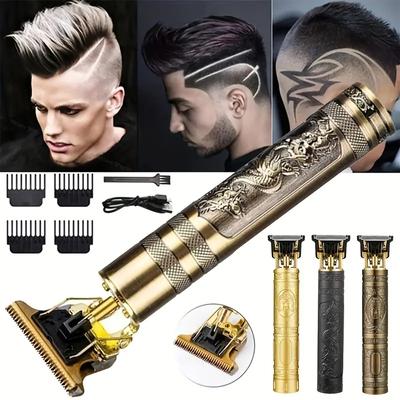 Precision Cordless Hair Trimmer - USB Rechargeable, Professional-Grade Grooming for Men