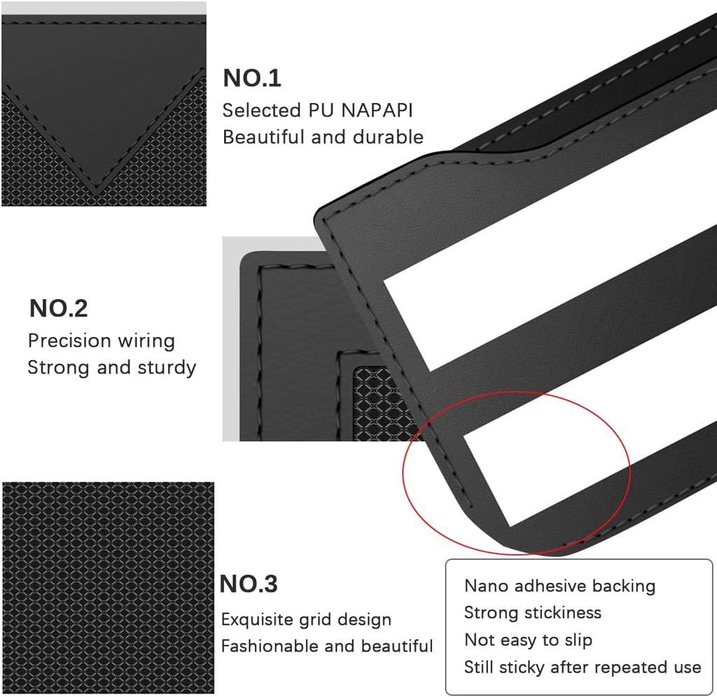 Car Seat Side Pocket Organizer, PU Leather Multifunctional Small Vehicle Console Side Storage Pouch, Automotive Gap Filler Bag