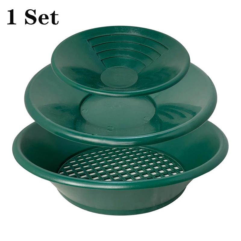 10/14/15 inch Hot Sale Plastic Gold Pan Basin Nugget Mining Pan Dredging Prospecting River Tool Wash Gold Panning Equipment