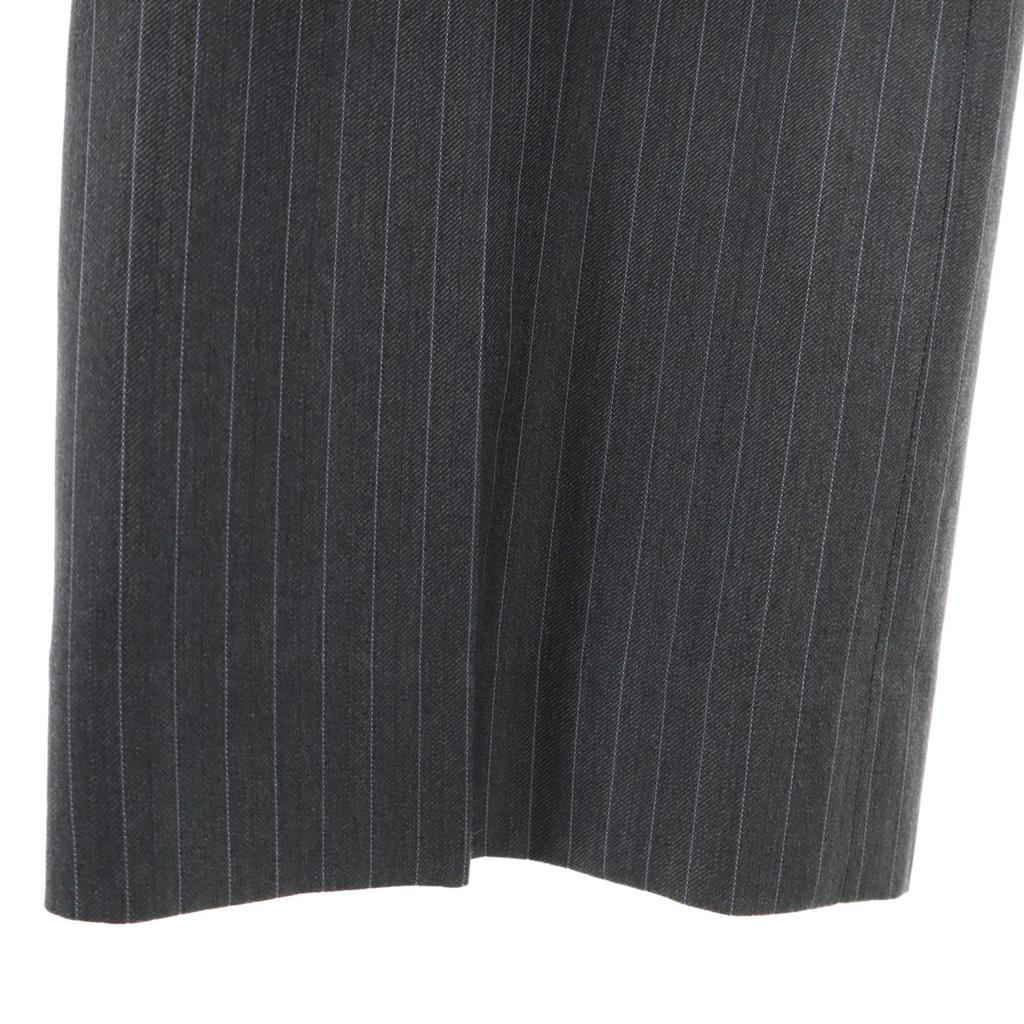 INED Silk Blend Striped Pattern Slacks Pants 11 Gray Women Used