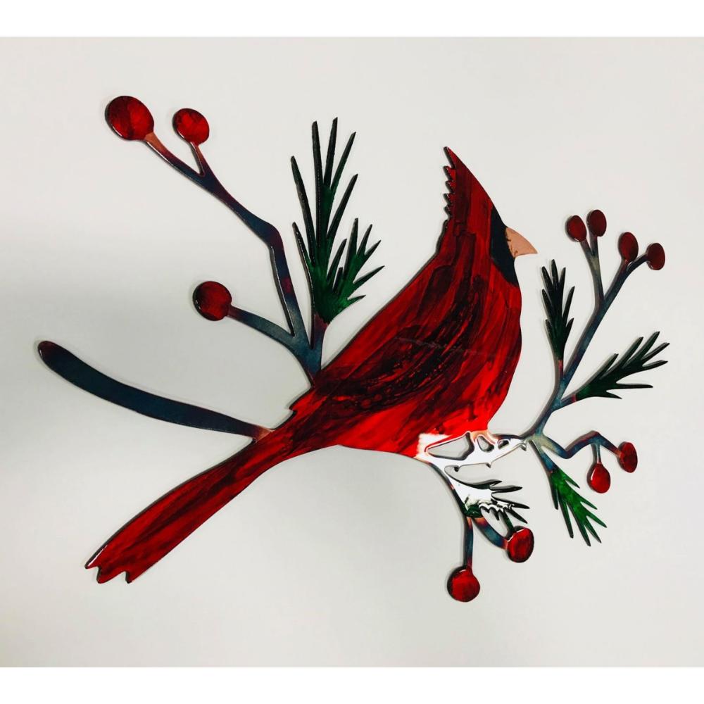 

Железное искусство, рождественская зимняя красная одежда, мастер-ремесла, подарок на выпускной, Рождественский подарок, металлическое настенное художественное украшение 33*21cm