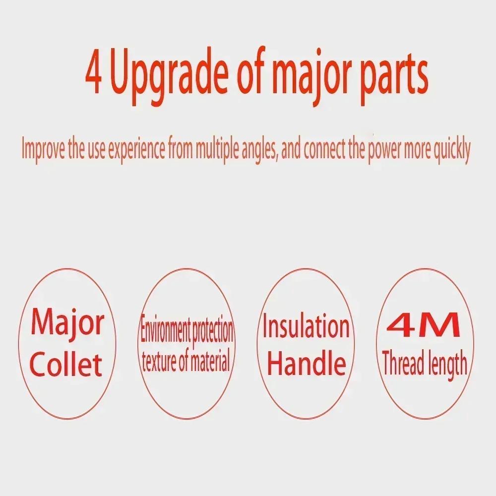 4-Meter Fully Enclosed Car Battery Jumper Cable with Pure Copper Wires, Thickened Design for Reliable Jump Starting