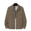 New TEMU Spring and Autumn Men's Casual Jacquard Small Checked Loose Jacket Shirt