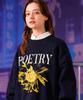 TWN Hold Flower Sweatshirt Navy Hsmt3541