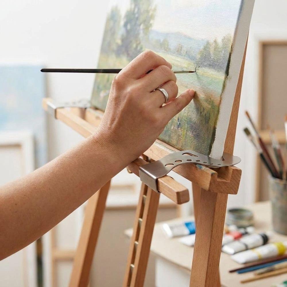 Adjustable Artist Hand Support Bridge Easel Hand Bridge  Fits Most Standard Easel Crossbars