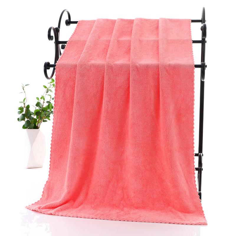 High Close Edge Coral Fleece Bath Towel Quick Drying and Absorbent Bath Towel