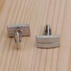 1Pair French Oblong Cufflinks Fashion Men's Business Banquet Suit Shirt Cuffs Buttons Luxury Party Wedding Cuff Links Gifts 2024