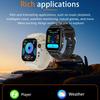2025 Neue Damen Smartwatch Taschenlampe 2,01” HD Display KI Sprache Bluetooth Anruf Sportuhren Gesundheitsmonitor Smartwatch Herren