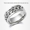 Women Men Ring Metal Simple Fashion Casual Party Hand Jewelry Clothing Craft Decoration Pendant Girlfriend Gift