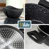 Granite Pot with Lid for Cooking Stewing 24 Cm 3.6L