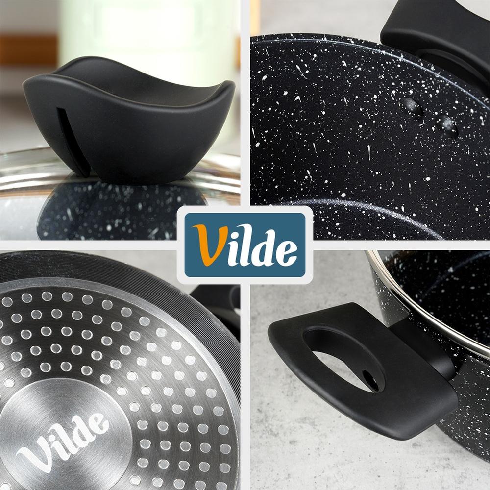 Granite Pot with Lid for Cooking Stewing 24 Cm 3.6L