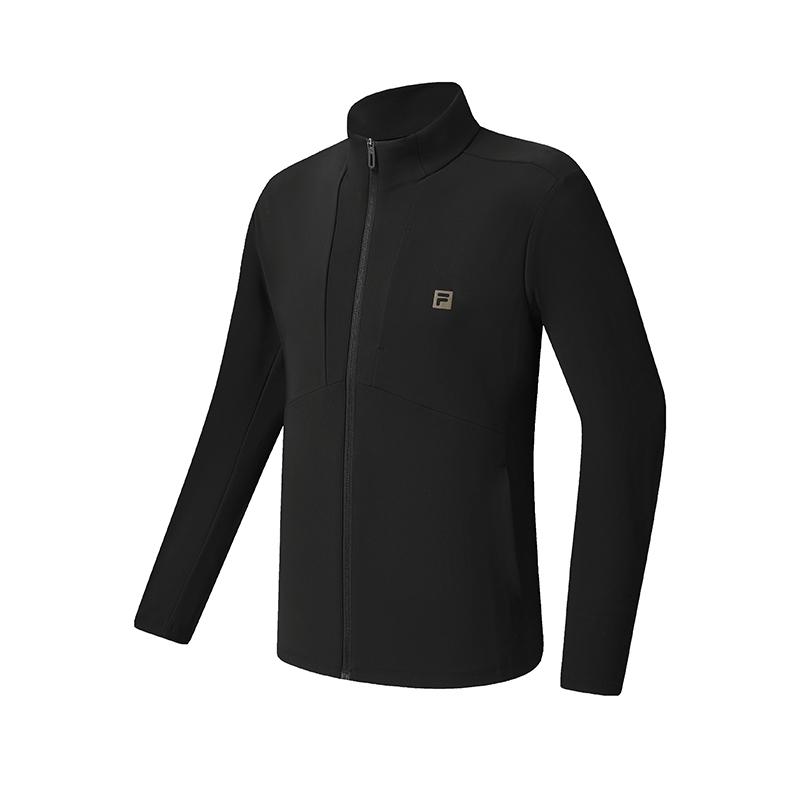 New FILA Fitness Jackets Men's Pitch Black A11M541504FBK