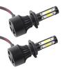 2 vnt. X7‑COB 6500K H7 LED priekinio žibinto lemputė Aukštos priekinės šviesos lemputė Aliuminio ABS
