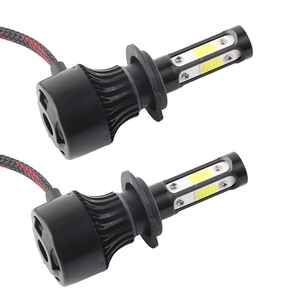 2 vnt. X7‑COB 6500K H7 LED priekinio žibinto lemputė Aukštos priekinės šviesos lemputė Aliuminio ABS