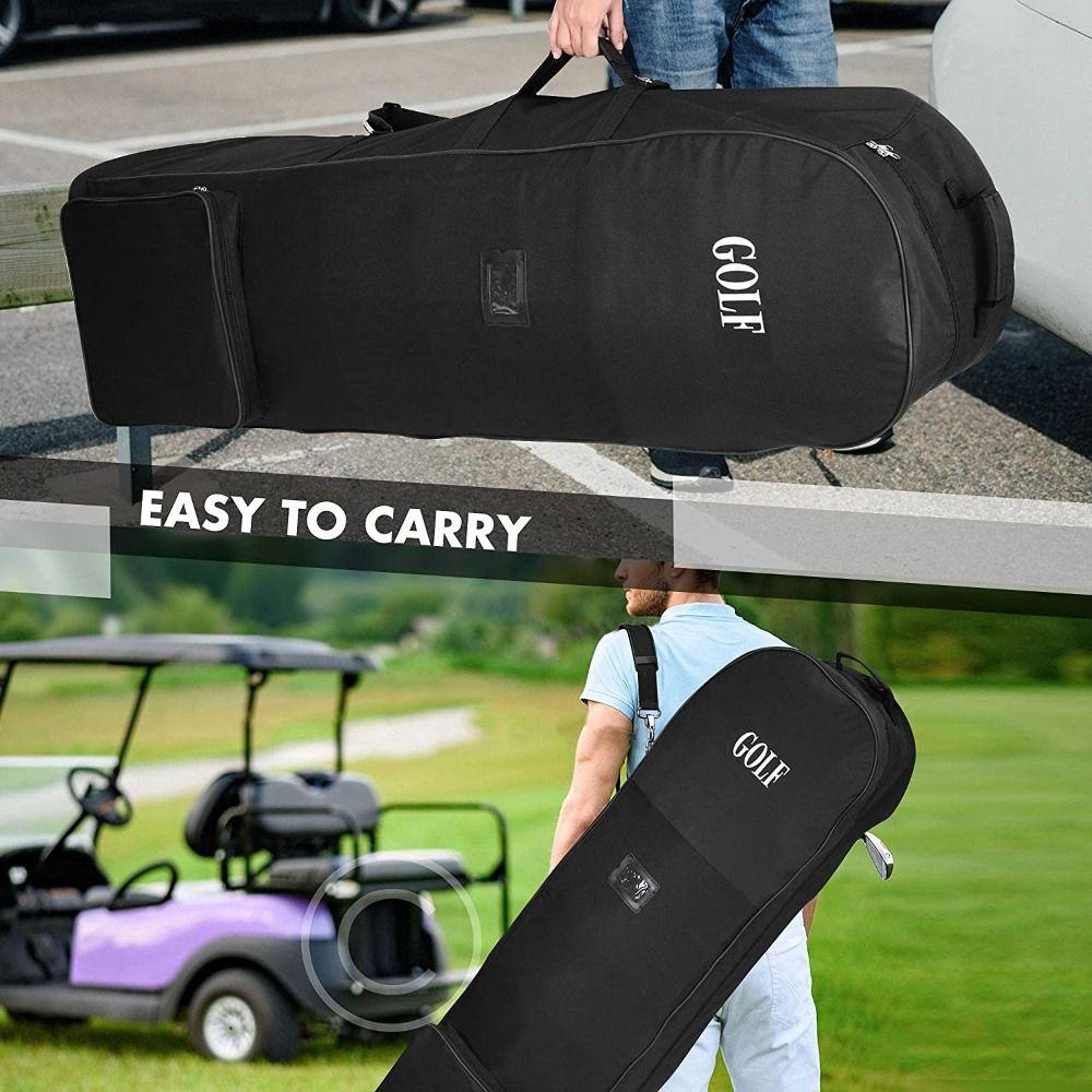 Foldable Club Storage Bag with Wheels Storage Pouch Premium Golf Club Travel Bag Outdoor