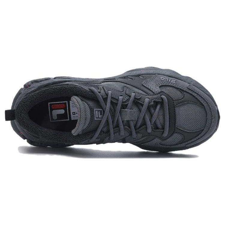 FILA Fern Series Fern Shoes Comfortable Versatile Fleece Shock Absorption Low Top Casual Shoes Women sneaker Black F12W341123FDB