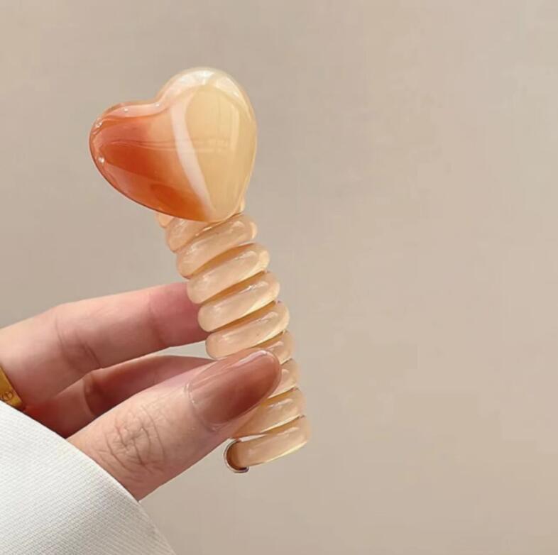 

2024 Японский стиль Сердце Пузырь Коса Резинка для волос - Высококачественное женское кольцо для хвостика