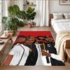 Anti‑Slip Crystal Velvet Floor Rug, Tupac Design Carpet for Indoor Living Bedroom Home Decoration