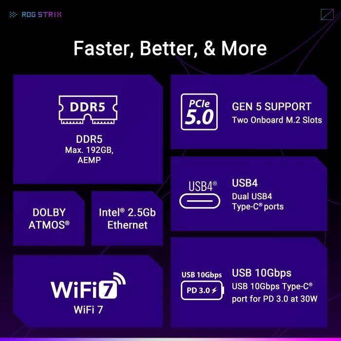 Carte mère - asus - strix x870-a gaming wifi