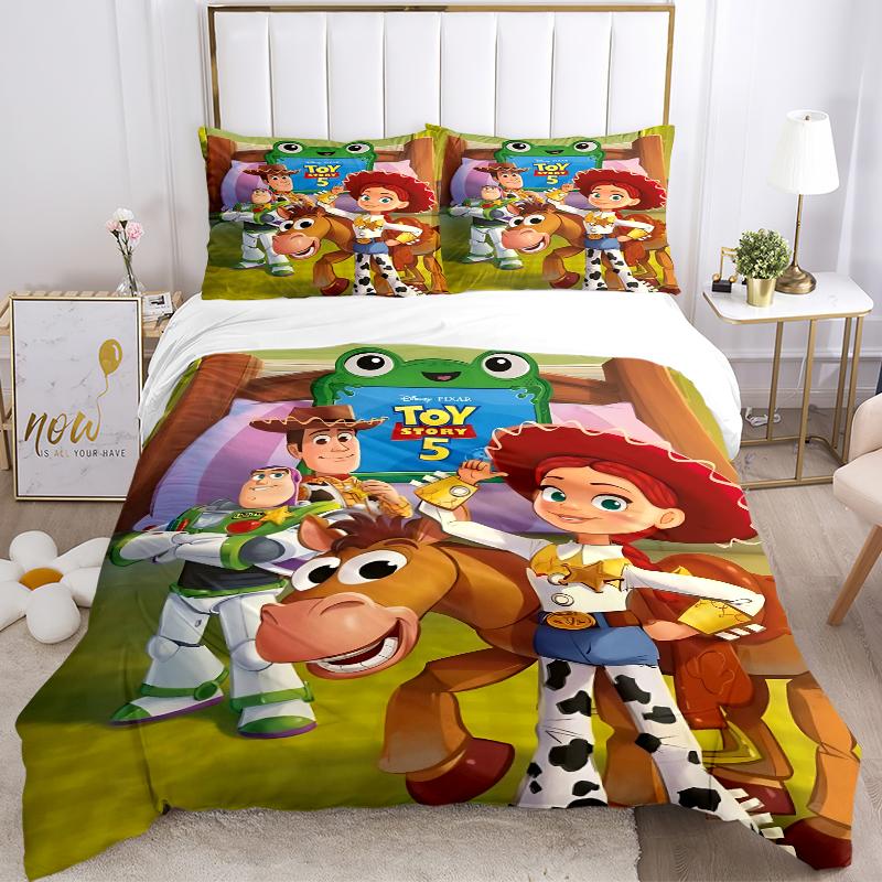 3Pcs Toy Story Adventure Begins Bedding Sets For All Sizes New 3D Printed Bed Cover Comforter Duvet Cover Pillowcase Bedroom Decoration