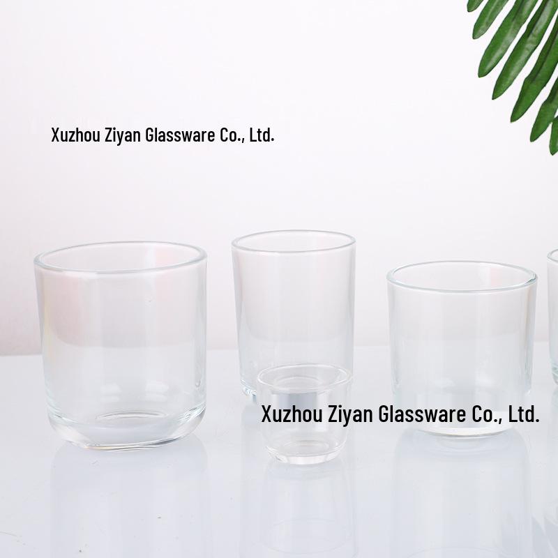 U-shaped Aromatherapy Wax Candle Holder - Transparent Glass Ornament