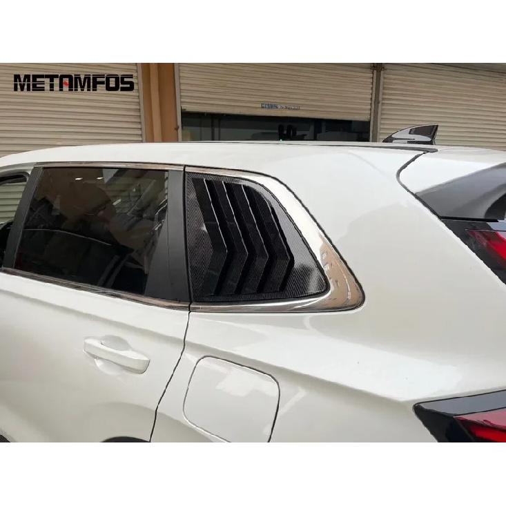 For Honda CR-V CRV  2024 2025 Carbon Fiber Rear Window Louvers Shutter Spoiler Cover Trim Exterior Accessories Car Styling