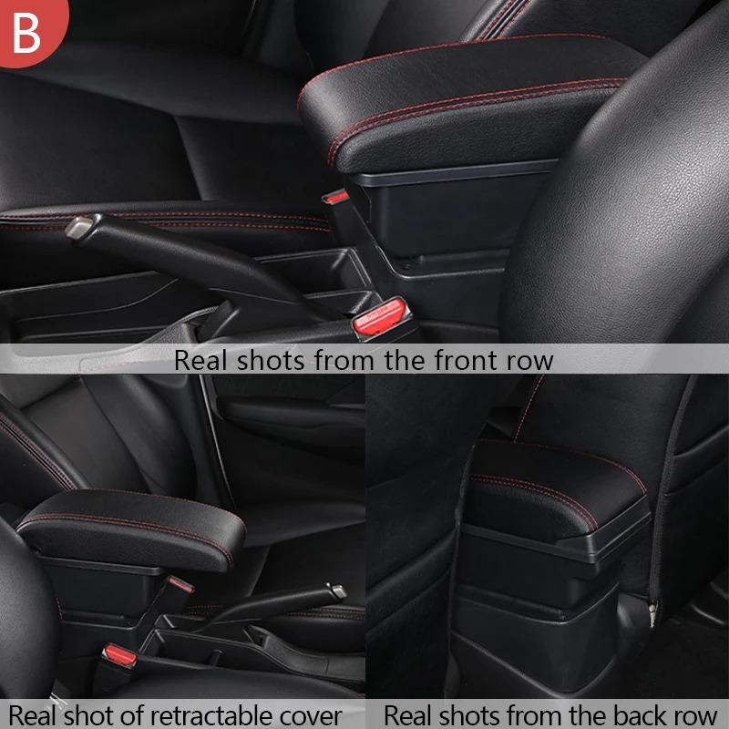 For Seat Ibiza Armrest Box For Seat Ibiza 6j Ibiza 6L Car Armrest Auto Storage Box Retrofit Parts Interior Car Accessories Arm