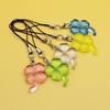Cute Lucky Leaf Phone Charms Pendant Kawaii Keychain Cases For iP 14 Y2K Sweet Lanyard Accessories Ins Korea New