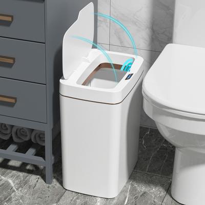 Coș de gunoi inteligent cu senzor de 15/18L, coș de gunoi pentru baie, găleată de gunoi automată, impermeabilă, îngustă, pentru bucătărie, casă inteligentă