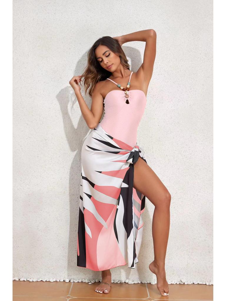 2024 Women's One-Piece Swimsuit: Slimming, Sexy, Sun Protection, Belly Covering, Gauze Skirt Bikini Set