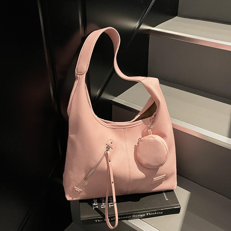 Chic Large Pu For Women With Inner Zipper Pocket And Simple Design For Urban Lifestyle