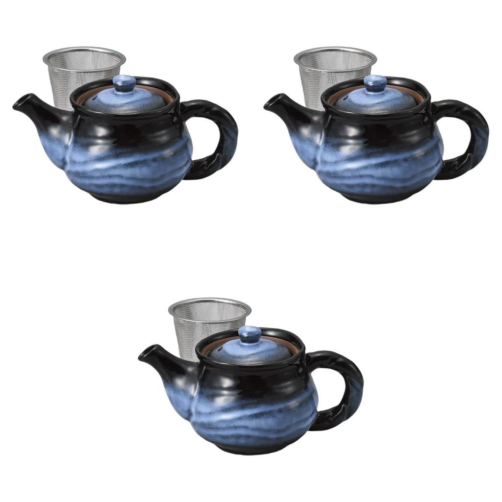 Set of 3 Aurora Rope-Style Pots (with Strainer) [18 X 9 X 9.5 Cm (400cc)]  Pots by Setomonohonpo