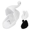 Jewelry Box Swan Shape Flocking Inside Retro Small Exquisite Unique Portable Earring Box for Christmas Birthday Gift Earring Box
