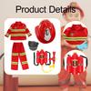 Kids Firefighter Costume Dress Up Clothes for Holiday Activities