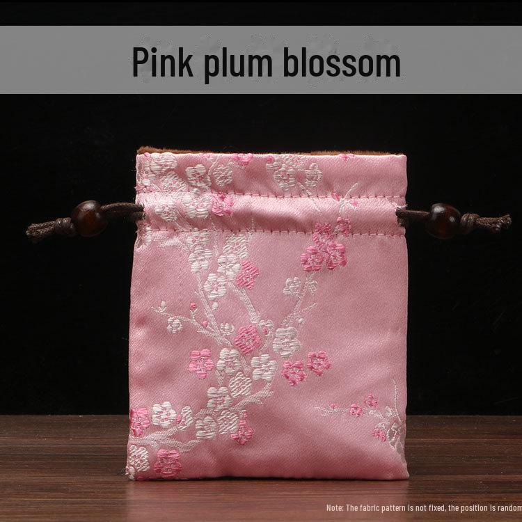 Chinese Double-Layer Brocade Drawstring Jewelry Gift Bag