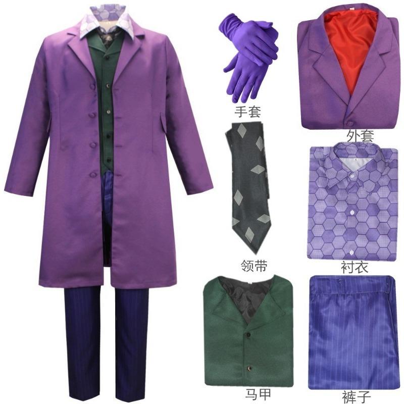Suit Batman Dark Knight Heath Ledger Joker Men's Clothing Suit
