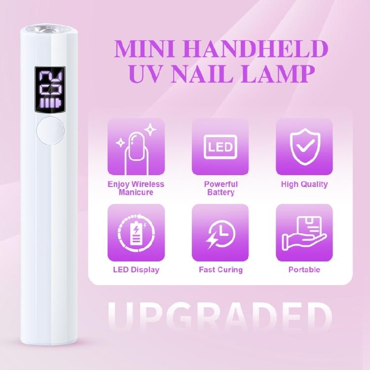 Handy Rechargeable LED Nails Lamp Offering Rapid Polish Setting In Portable Size