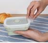 LFGB-grade Heatable Food Grade Silicone Collapsible Lunch Box Travel-friendly Storage Container